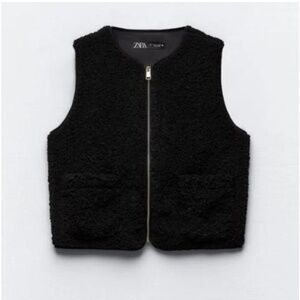 Zara Faux Sherpa Vest